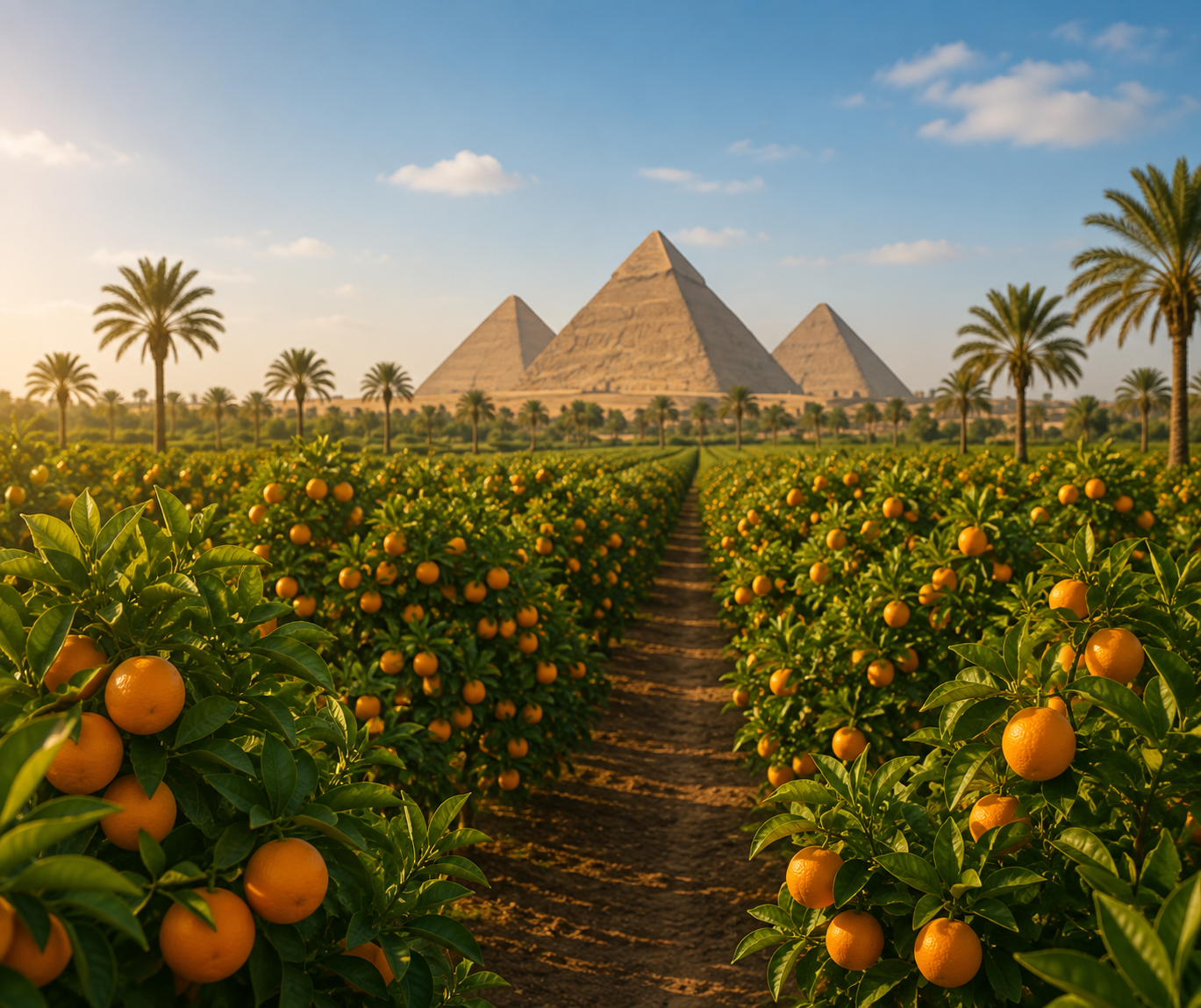 Egyptian farm harvest